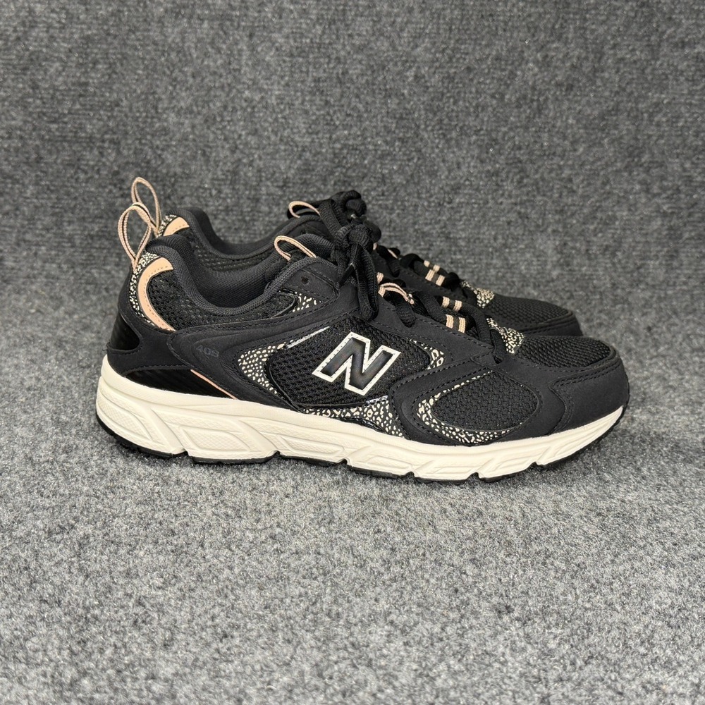New Balance 408 Sneakers Women's 9 Black Suede Retro Athletic Walking Shoes